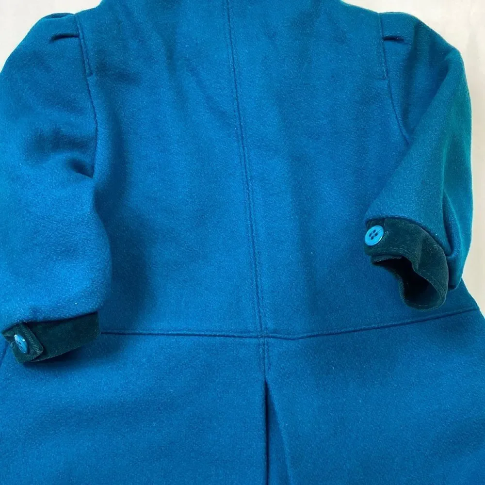 Rothschild VTG ILGWU Girl blue Peat Coat Jacket Size 2T Tailored by Rothschild